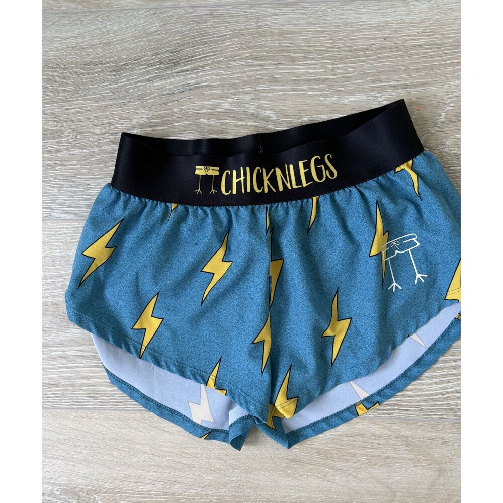 Chicken Legs Blue Bolt Running Shorts